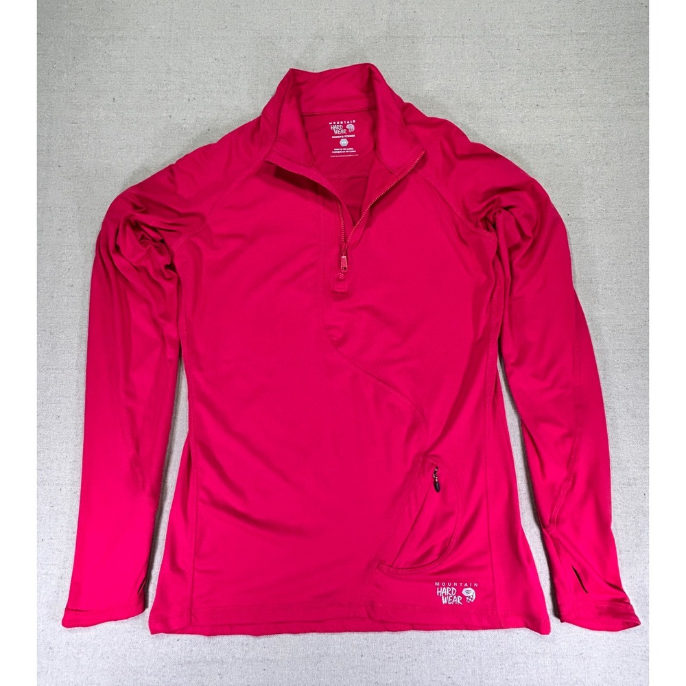 Mountain HardWear Women's 1/4 Zip Medium Shirt Long Sleeve PullOver Outdoor‎ Top